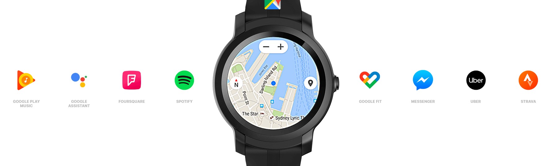 Už nikdy vám na zápěstí nebude chybět vaše oblíbená aplikace TicWatch E2 s Wear OS nabízejí přístup k více jak stovkám tisíc aplikací z obchodu Google Play