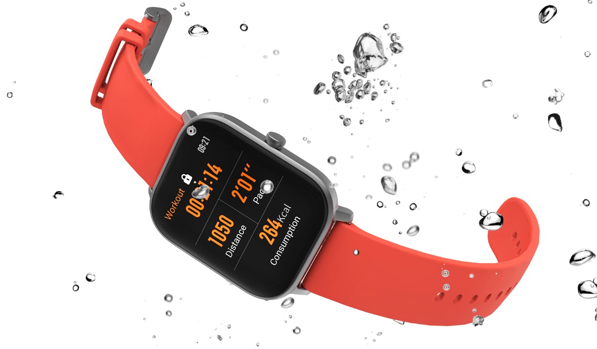 Voděodolná konstrukce až do 5 ATM dělá z chytrých hodinek Xiaomi Amazfit GTS ideálního parťáka na plavání