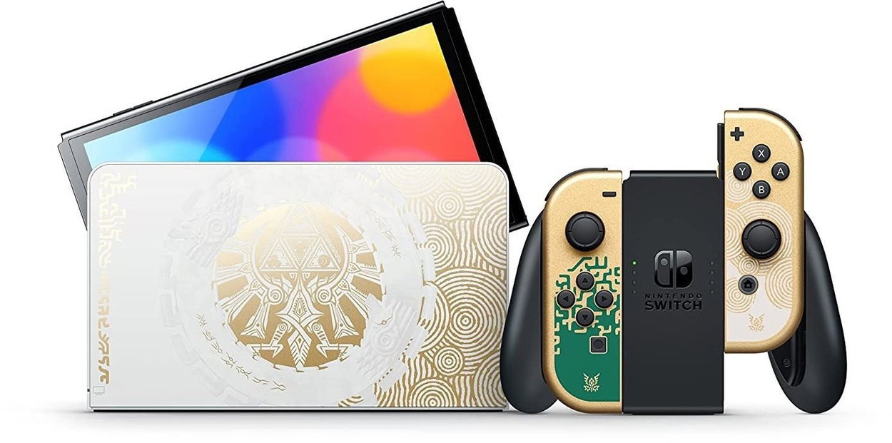 Speciální design Nintendo Switch OLED Zelda Tears of the Kingdom Edition