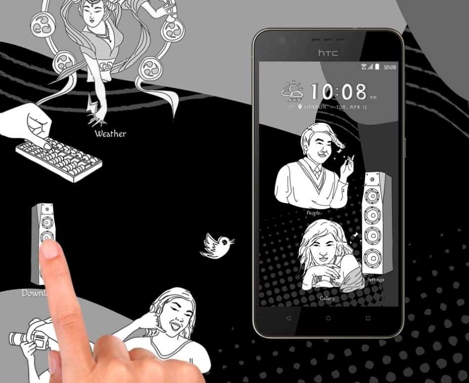 Android 6.0 a prostředí HTC Freestyle nového HTC Desire 10 Lifestyle