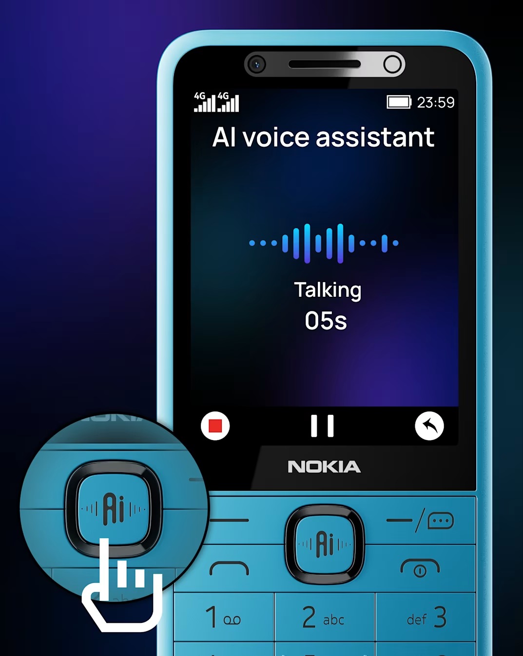 Nokia 235 4G 2nd Edition modrá