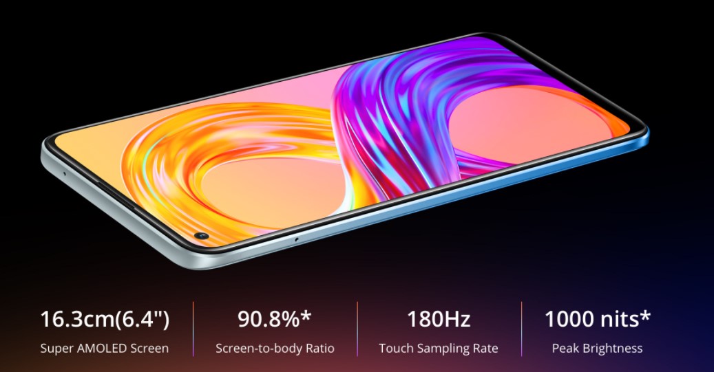 Podívaná, na kterou nezapomenete. Náramný AMOLED displej Realme 8 Pro