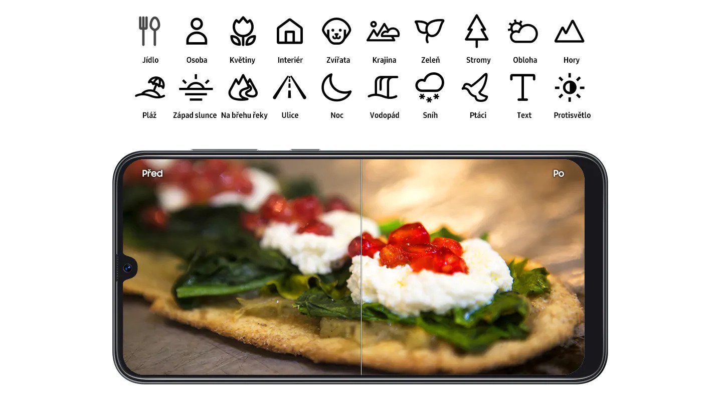 Galaxy A50 vás nenechá ve štychu, každá fotka bude dokonalá díky vynikající optimalizaci a úpravě nastavení podle dané scény