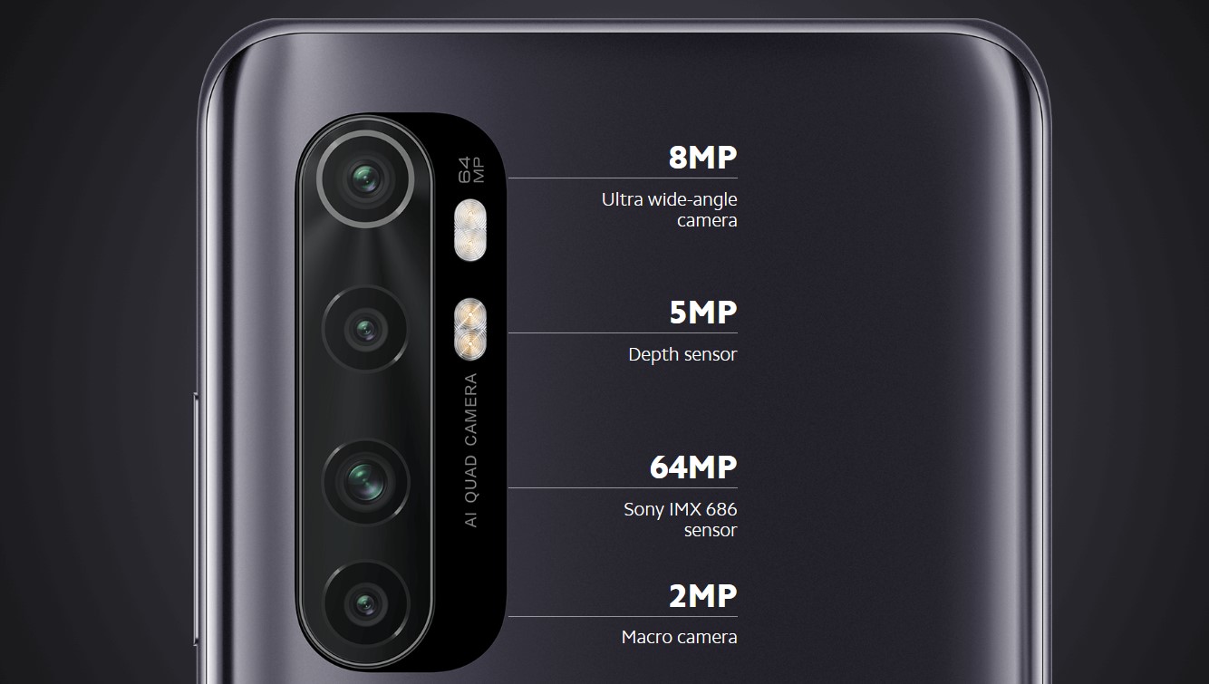 Všestranná čtveřice kamery na zádech Xiaomi Mi Note 10 Lite z něj dělá fotografického experta