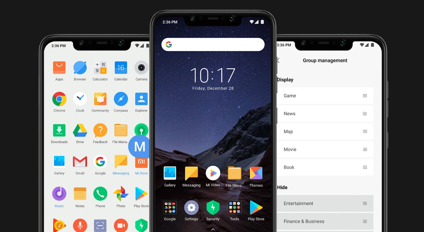 Nejmodernější systém Android 8.1 byl obohacen o Poco nadstavu, díky tomu je Pocophone F1 ještě rychlejší a plynulejší