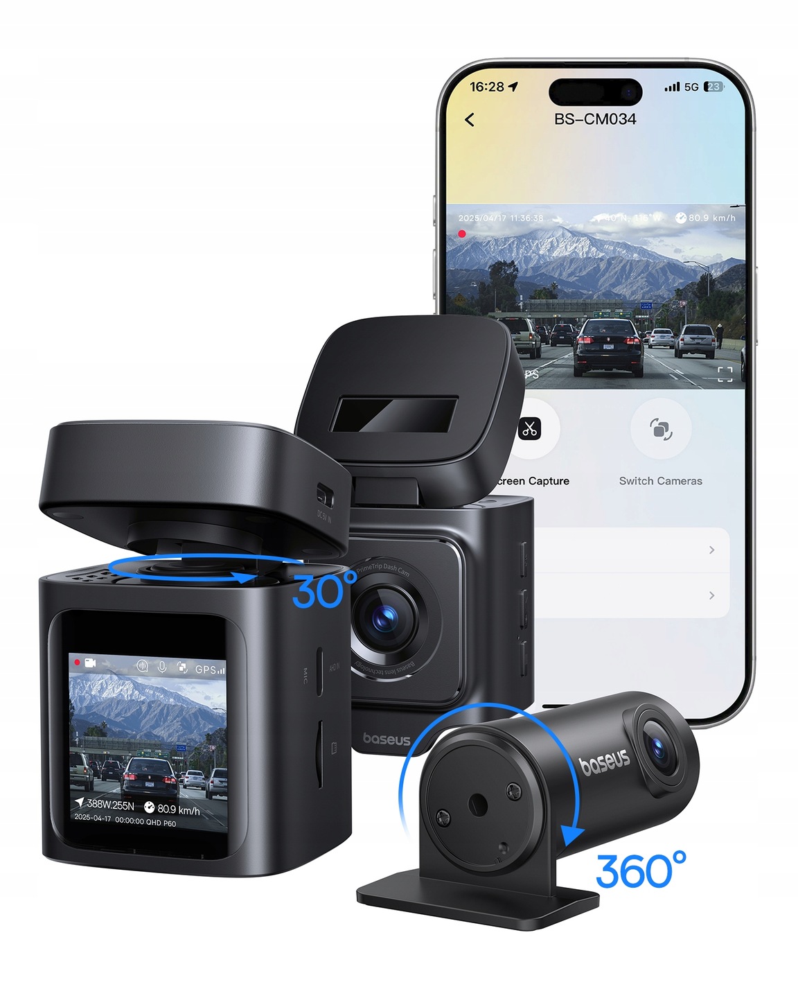 Baseus Prime Trip VD1 duální kamera do auta