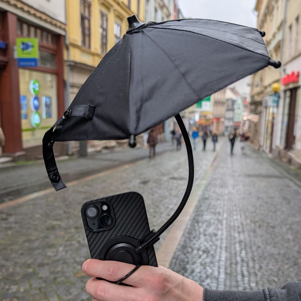 Slunečník pro mobily MagSafe – ochrana displeje venku
