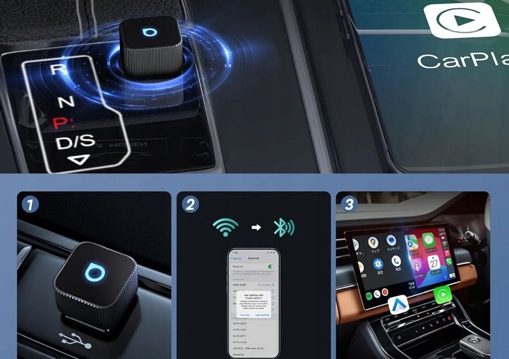 Ottocast Mini Cube T2 použití v autě