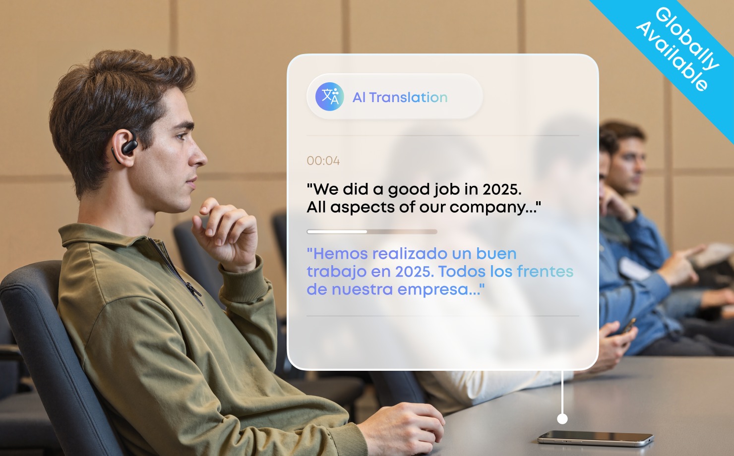 Anker SoundCore AeroFit 2 překlad v reálném čase pomocí AI