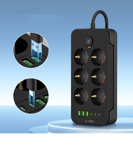 Prodlužovací kabel Tech-Protect s USB porty