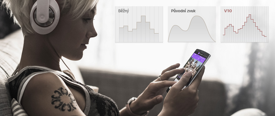 Kvalitní zvuk, na kterém si užijete požitek z hudby, díky novým technologiím je LG V10 určeno hlavně pro fanoušky a milovníky hudby.