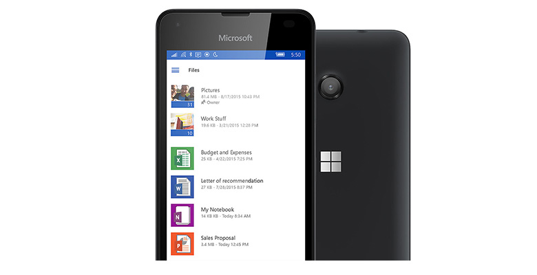 Špičkový mobilní telefon Microsoft Lumia 550