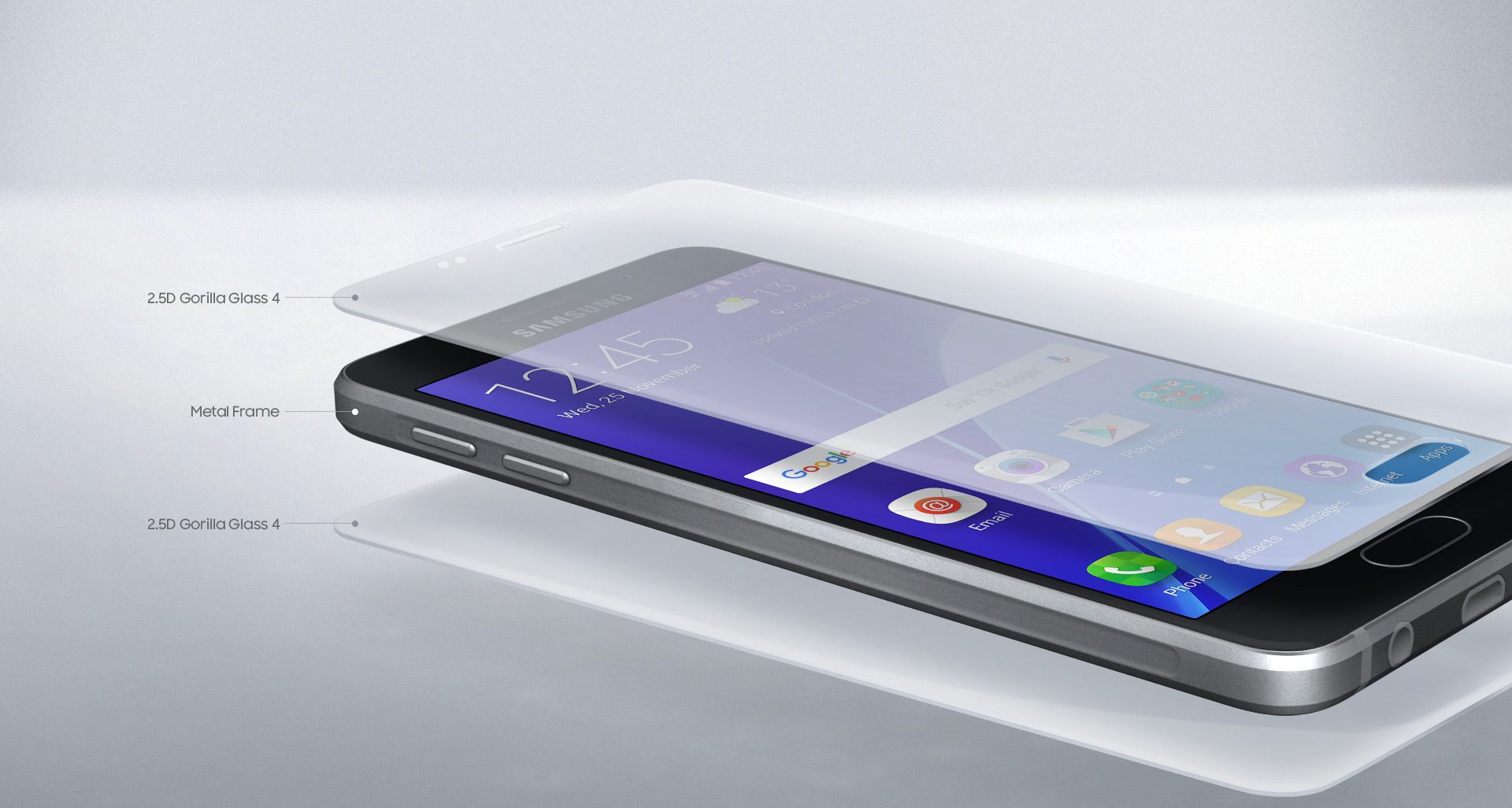 Design nového Samsung Galaxy A3 A310F se nese v duchu vlajkového modelu Samsung Galaxy S6