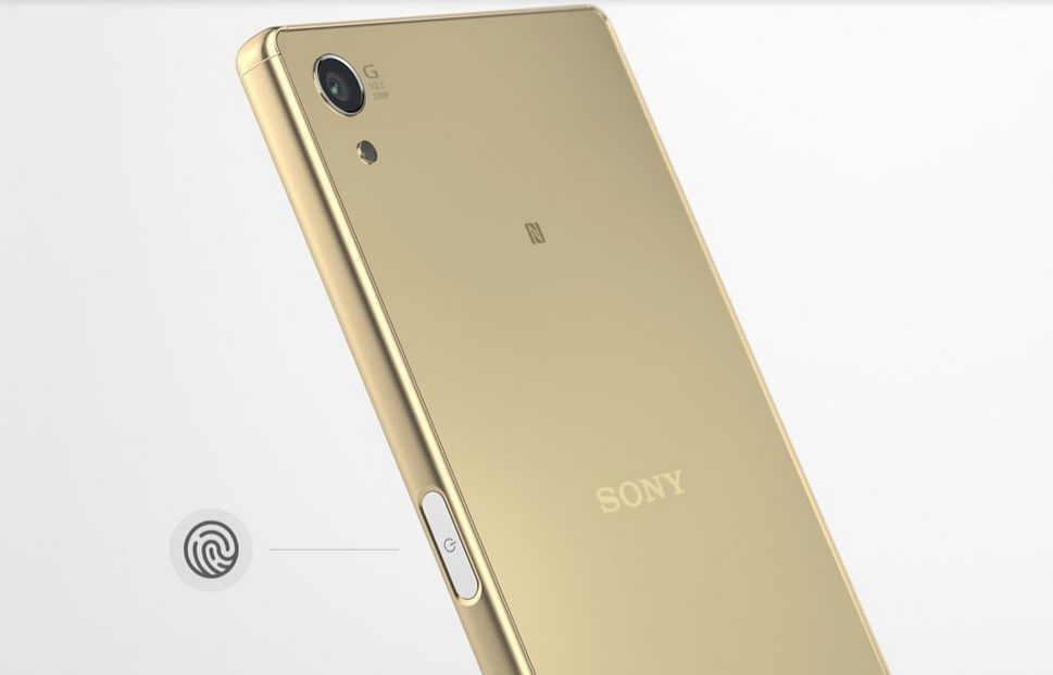 Biometrická zabezpečení již nejsou hudbou budoucnosti, Sony Xperia Z5 Premium.