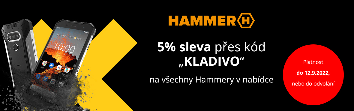 Sleva 5% na každý Hammer v nabídce přes slevový kód