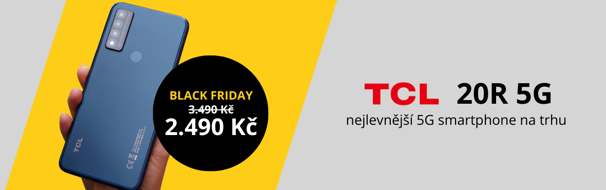 Nejlevnější 5G smartphone na trhu, TCL 20R v BF akci