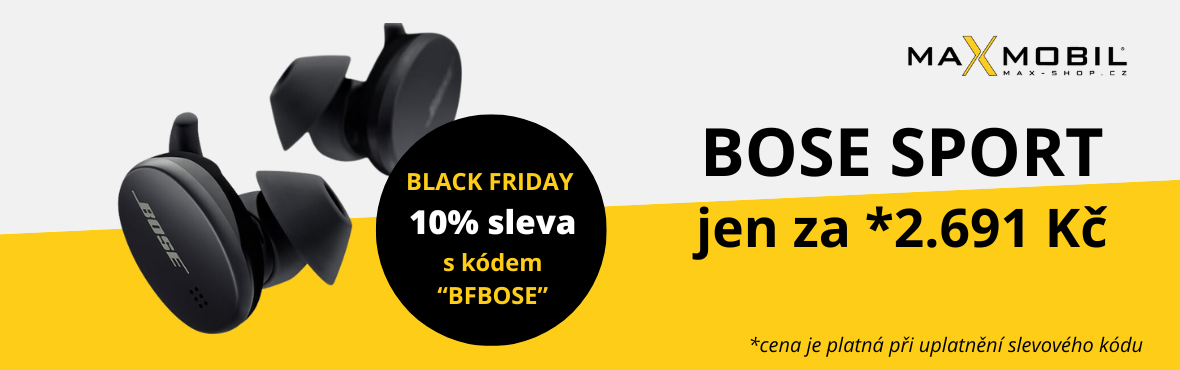 Sluchátka BOSE Sport se slevou 10% v Black Friday akci