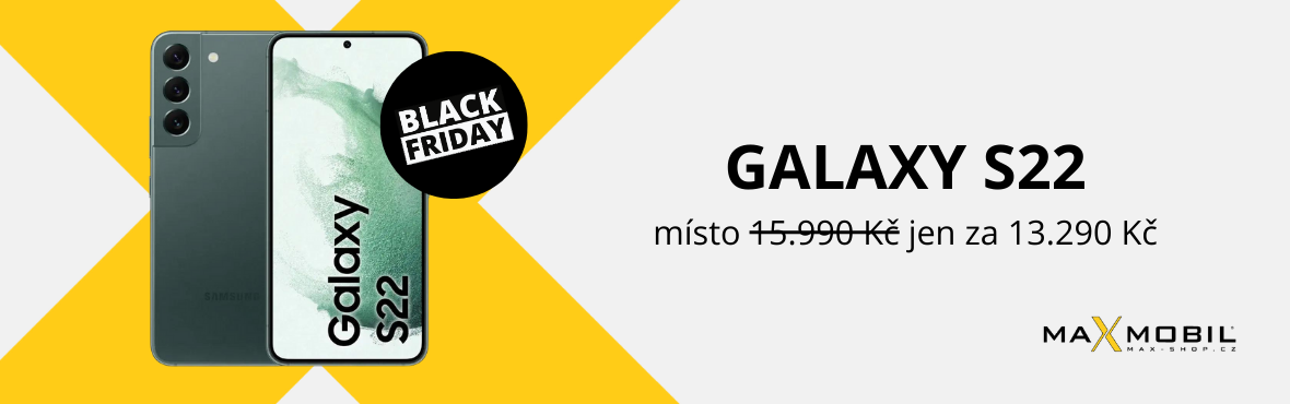 Black Friday akce! Galaxy S22 nyní jen za 13.290 Kč