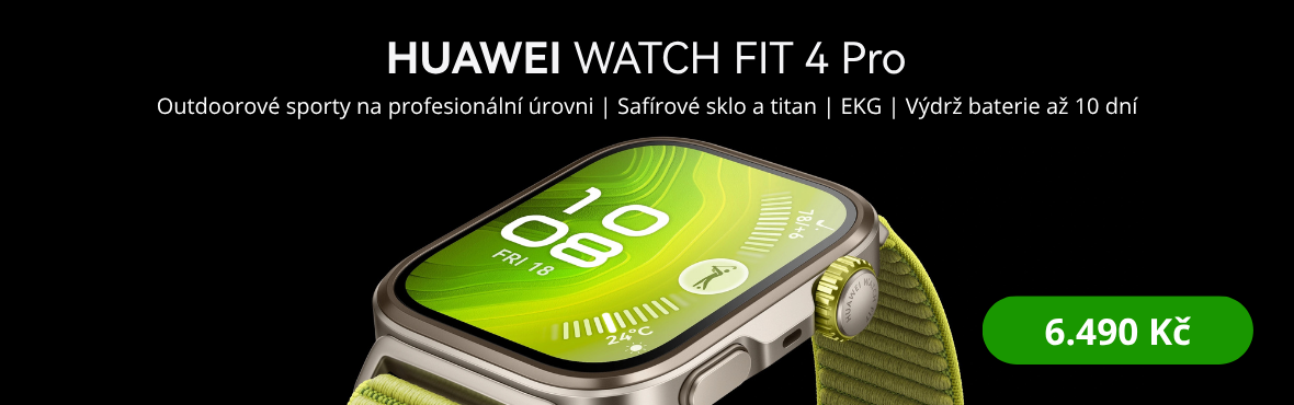 Huawei Watch Fit 4 Pro se slevou 500 Kč