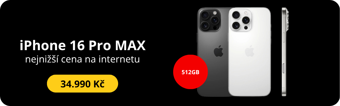 iPhone 16 Pro MAX v 512GB jen za 34.990 Kč! 