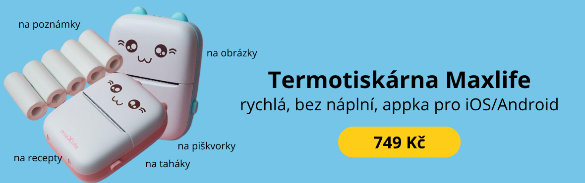 Dětská Bluetooth tiskárna Maxlife - zábavné a chytré řešení