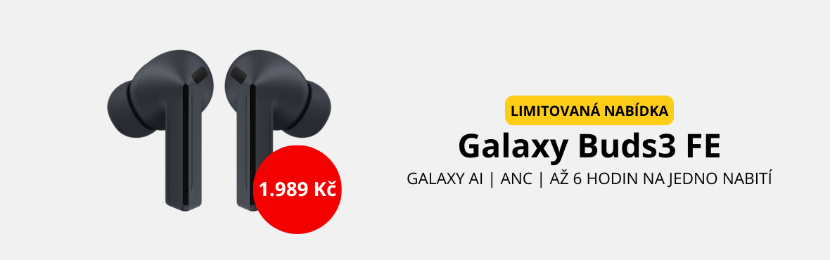 Galaxy Buds3 FE koupíš o 1.600 Kč levněji!