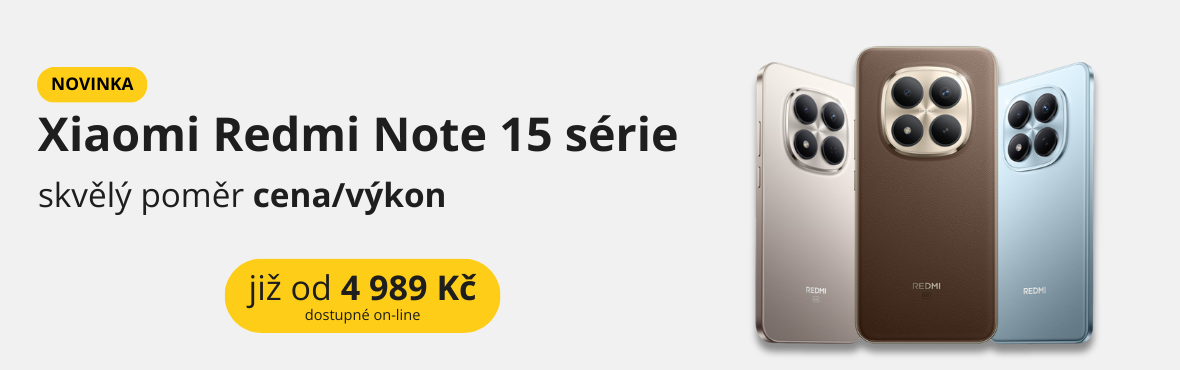 Nová generace Redmi Note 15 je tady, skladem na e-shopu