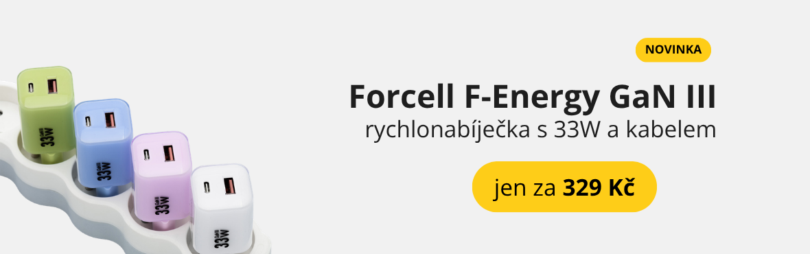 Kvalítní 33W nabíječky Forcell s kabelem
