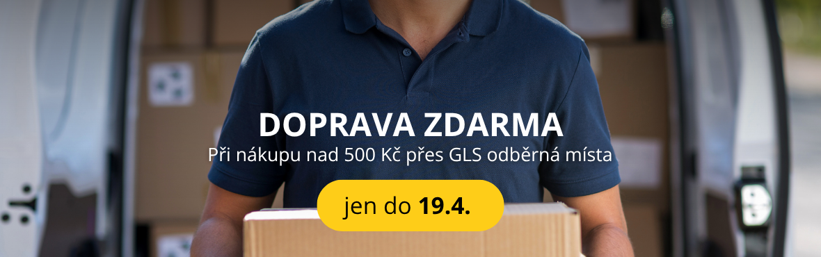 DOPRAVA ZDARMA jen do 19.4.
