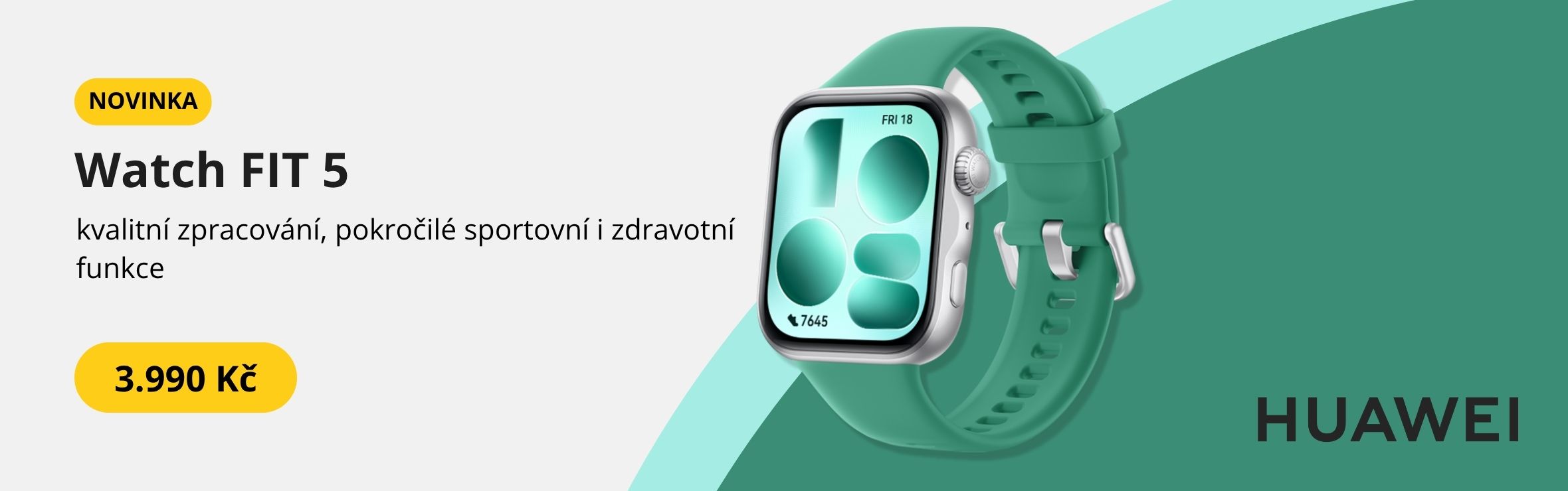 Huawei Watch Fit 5 novinka za speciální cenu