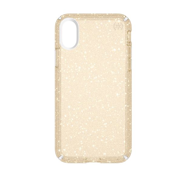 Pouzdro Speck Presidio Clear (103132-5636) pro Apple iPhone X Glitter Gold