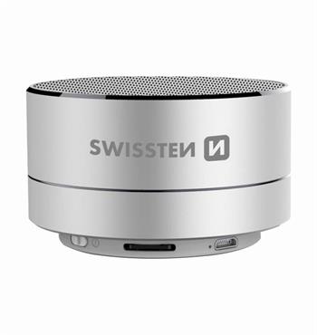 Bluetooth reproduktor Swissten i-METAL stříbrný