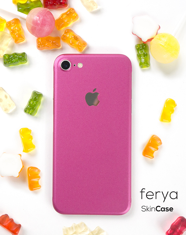 3mk Ferya ochranná fólie na záda pro Apple iPhone 7 matně růžová