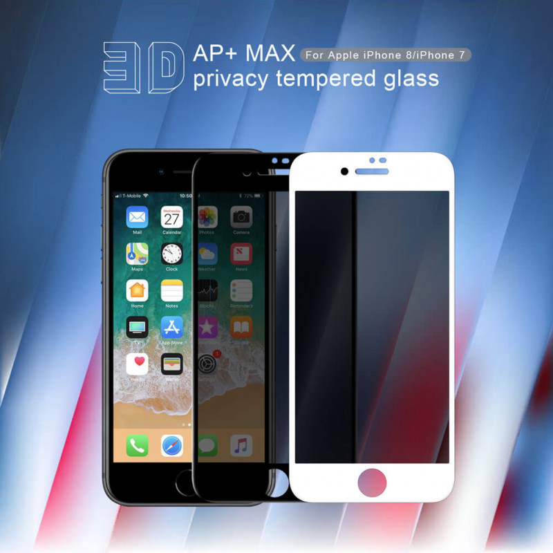 Nillkin Tvrzené Sklo PRIVACY 3D AP+ MAX pro Apple iPhone 7/8 černé