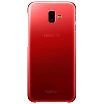 Pouzdro Samsung EF-AJ610CBE Gradation Clear pro Samsung J610F Galaxy J6+ Clear Red