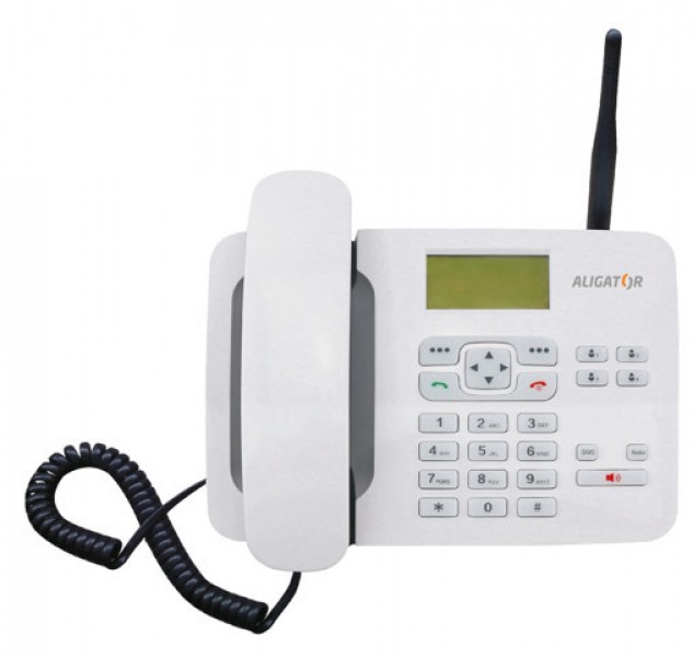Aligator T100 - stolní GSM mobil bílý