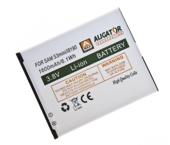 Baterie Aligator pro Samsung i8910 Galaxy S3 Mini (nahrazuje EB-F1M7FLU) 1600 mAh
