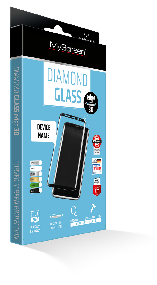Tvrzené sklo myScreen Diamond Edge 3D pro Samsung Galaxy S21 Ultra černé
