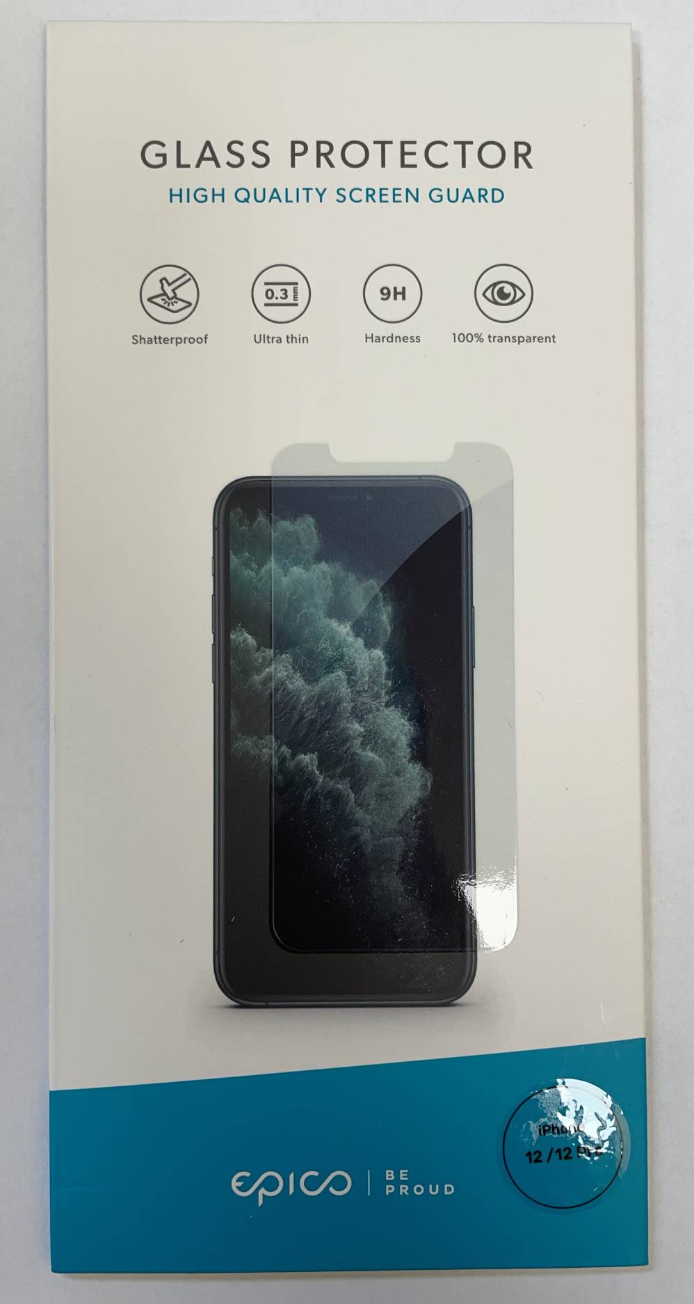 Tvrzené sklo Epico (EPI-KR-SP06_1) pro iPhone 12/12 Pro čiré