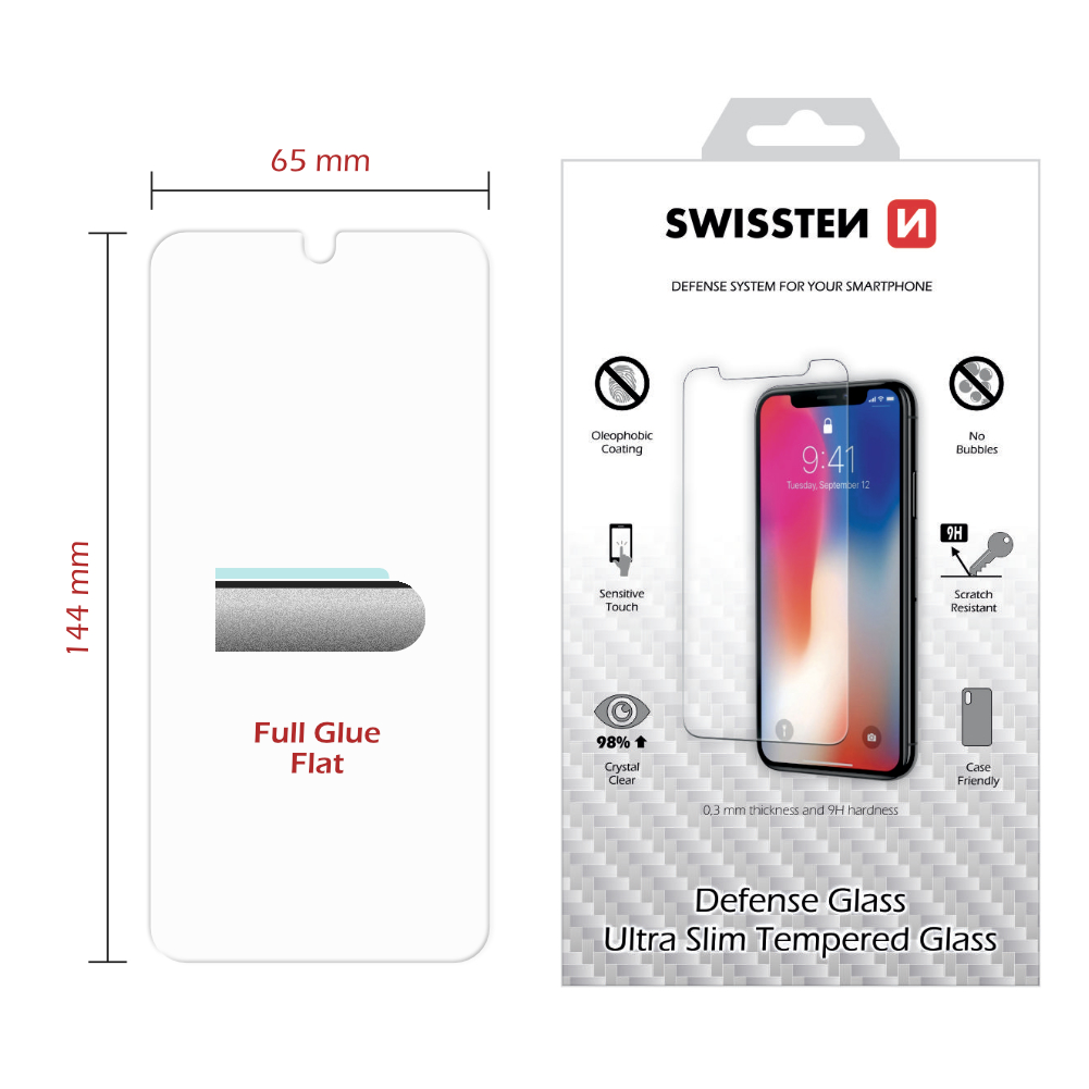 Swissten Tvrzené Sklo H pro Huawei P Smart 2019 /Honor 10 Lite