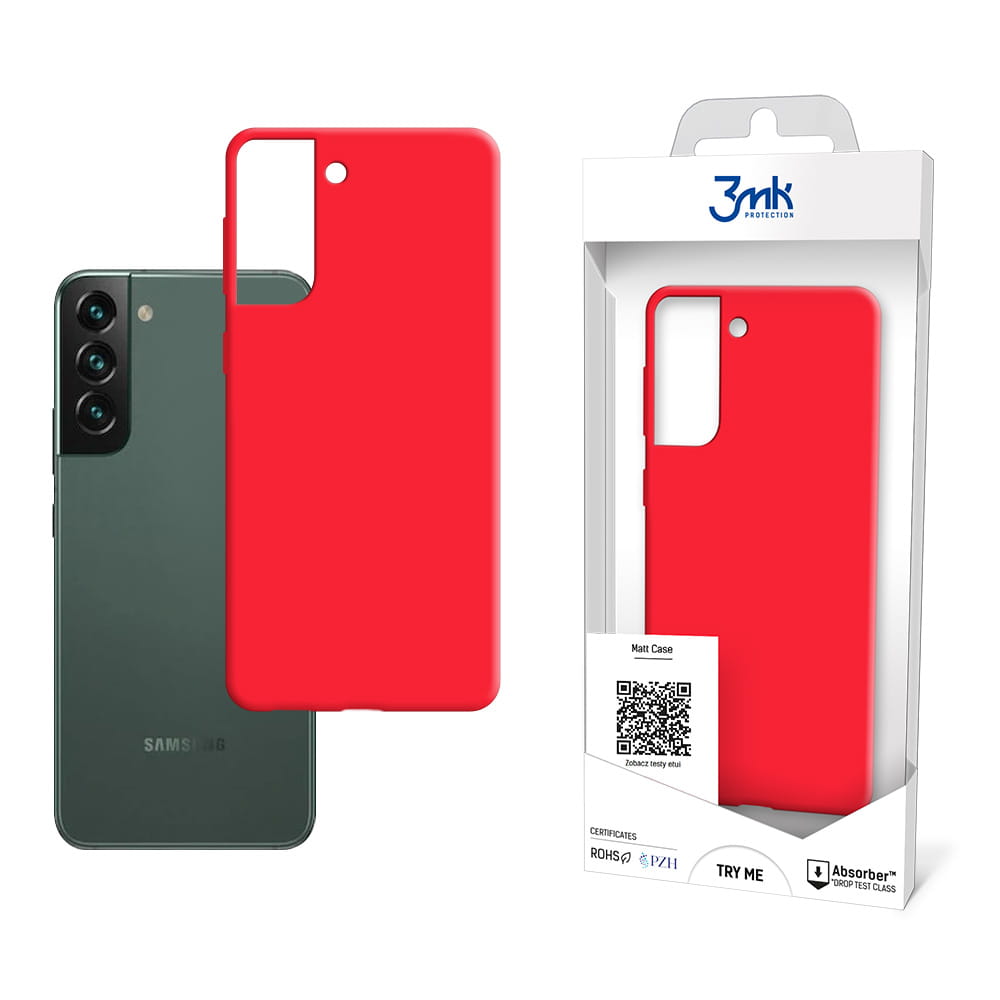 Pouzdro 3mk Matt Case pro Samsung Galaxy S22+ červené