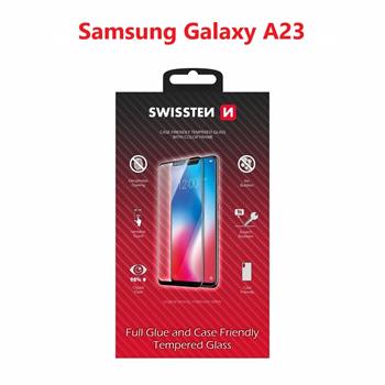 Tvrzené sklo Swissten Full Glue Color Frame pro Samsung A235F Galaxy A23 černé