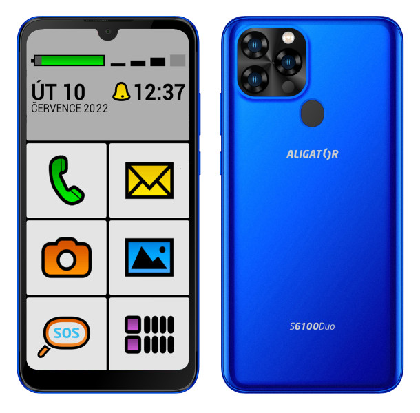 Aligator S6100 Senior 32GB Dual SIM Blue