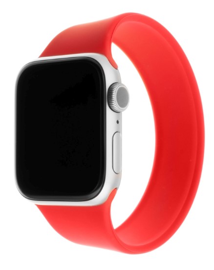 Řemínek FIXED (FIXESST-434-S-RD) Silicone Strap pro Apple Watch 42/44/45/49 mm velikost S červený