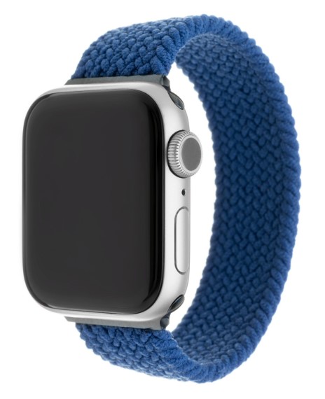 Řemínek FIXED (FIXENST-436-XS-BL) Elastický Nylon pro Apple Watch 38/40/41 mm velikost XS modrý