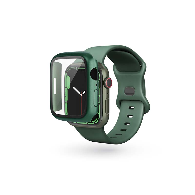Pouzdro Epico (63310151500001) Glass Case pro Apple Watch Series 7/8/9 41mm zelené