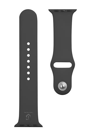 Tactical 456 Silikonový Řemínek pro Apple Watch 1/2/3/4/5/6/7/8/9/SE 38/40/41mm Black