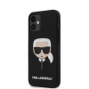Pouzdro Karl Lagerfeld (KLHCP12SSLKHBK) Head Silicon pro Apple iPhone 12 Mini černé