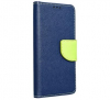 Pouzdro Fancy Diary Book pro Samsung Galaxy M12 modro-limetkové