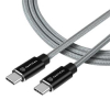 Datový kabel Tactical Fast Rope Aramid USB-C/USB-C 100W 2m šedý